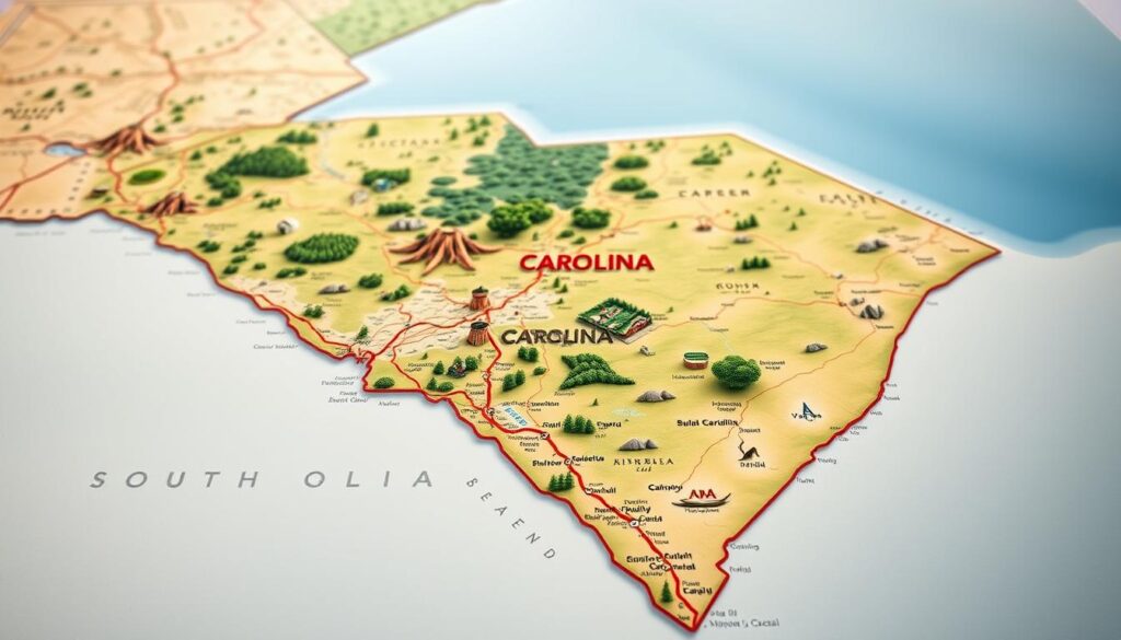 map of south carolina